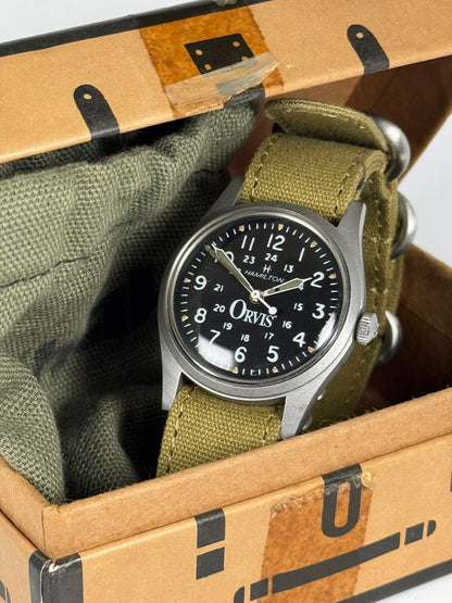 Hamilton Khaki Field × Orvis Ref. 921980 - FULL SET, RARE